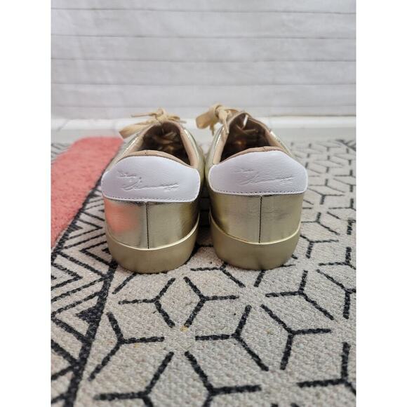 VINTAGE HAVANA THE FUTURE SNEAKERS IN WASHED GOLD, SZ 9 - Picture 6 of 13